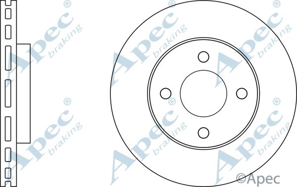 APEC BRAKING stabdžių diskas DSK3092